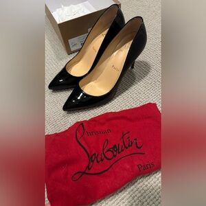 Christian Louboutin black patent Pigalle Pumps